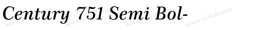 Century 751 Semi Bol字体转换 Century 751 Semi Bol字体转换